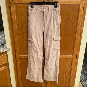 American Eagle Stretch Corduroy Wide Cargo Pants